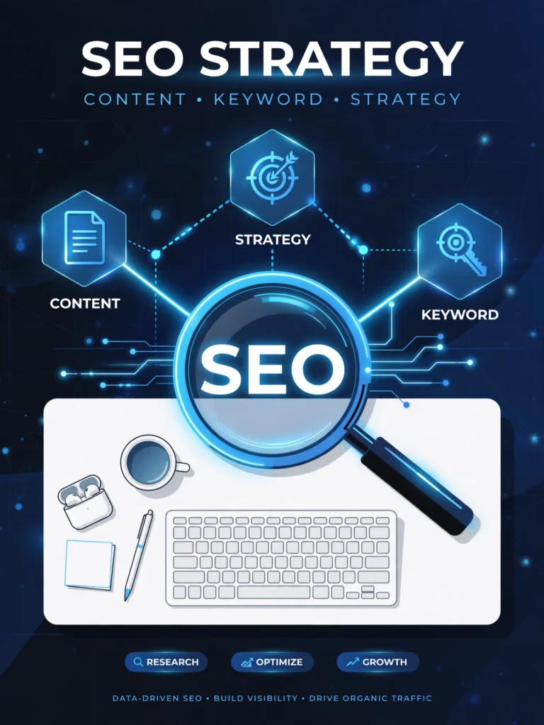 SEO strategy content keyword planning infographic